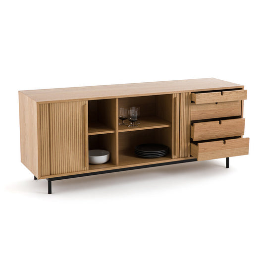 Resrio Oak Sideboard with Sliding Doors