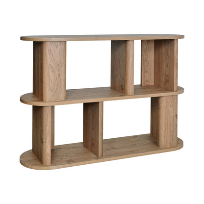 Narius Oak Low Bookcase